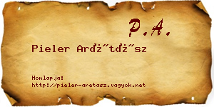 Pieler Arétász névjegykártya